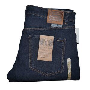Volcom Vorta Slim Straight Men's Jeans Men's Size 36x32 Stretch Denim Skater